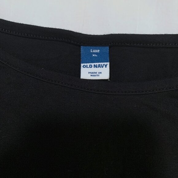 Old Navy black luxe stretchy soft long sleeved shirt large - Picture 4 of 8